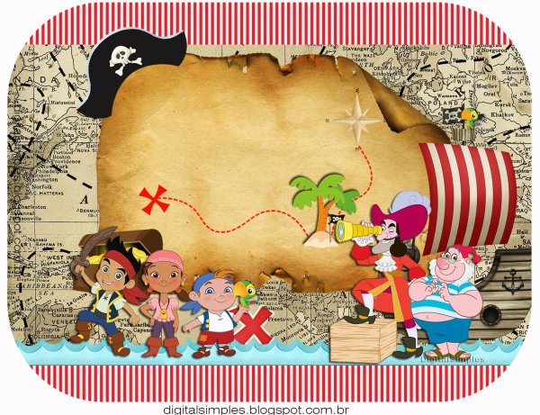 Приглашение на пиратскую вечеринку