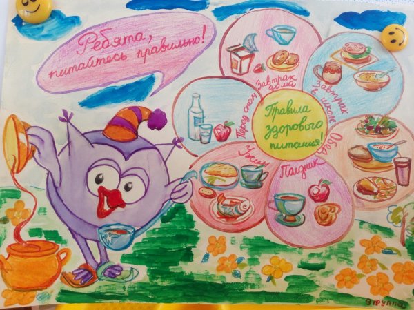 Плакат на тему здоровая еда