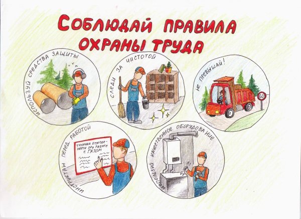 Охрана труда Газпром рисунки