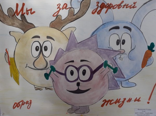 Плакат здоровый образ жизни