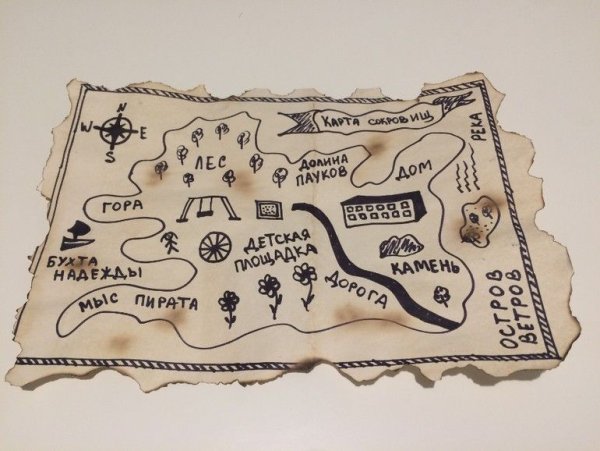 Квест карта сокровищ для детей