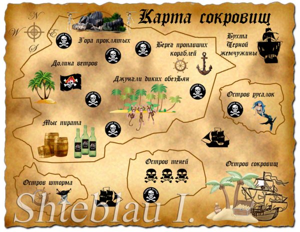 Задания для квеста для детей пираты