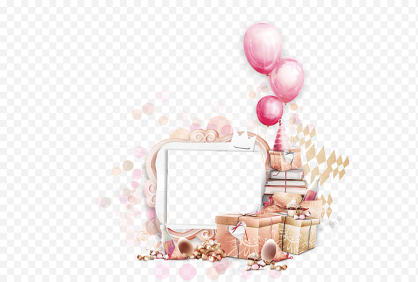 Рамка с днем рождения стильная