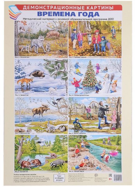 Месяцы весны для дошкольников