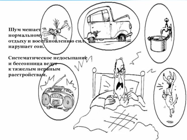 Шумовое загрязнение иллюстрации