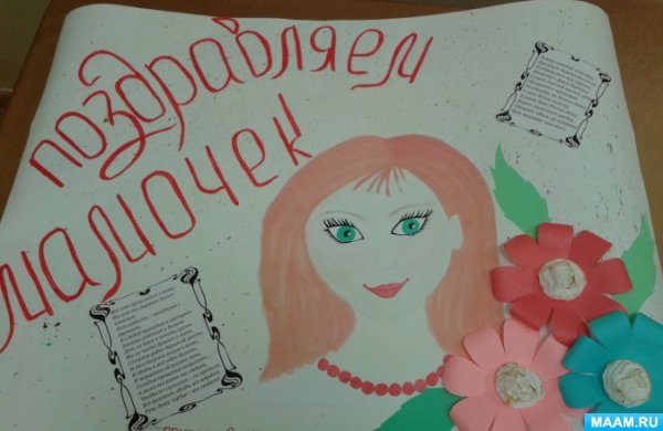 Плакат ко Дню матери