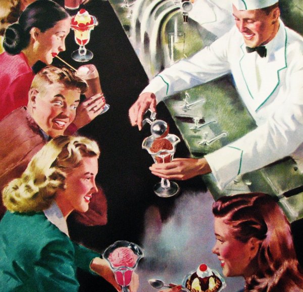 Плакаты Америки 50-х