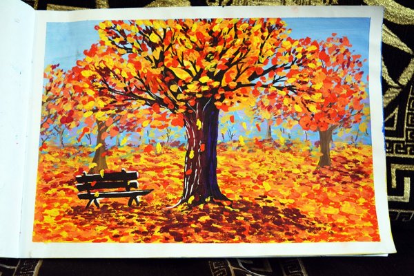 Рисунок на тему осень