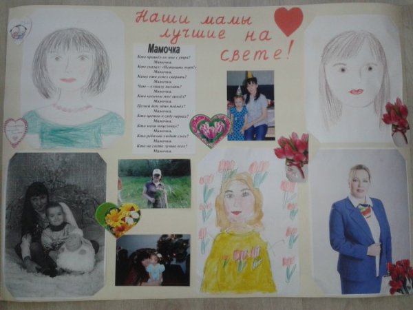 Плакат моя мама лучше всех