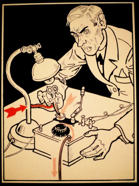 Электрик карикатура