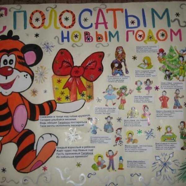 Плакат на новый год 2022