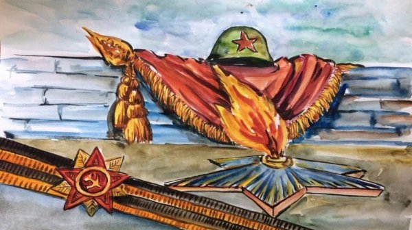 Открытка ветерану рисунок