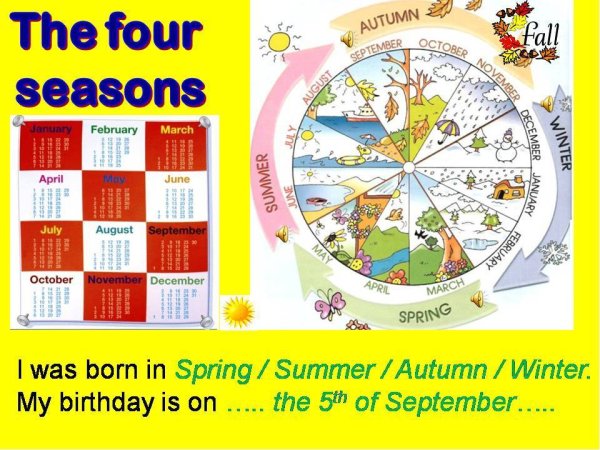 Seasons карточки