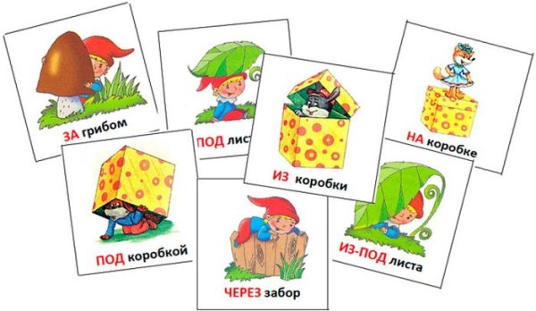 Предлоги в картинках