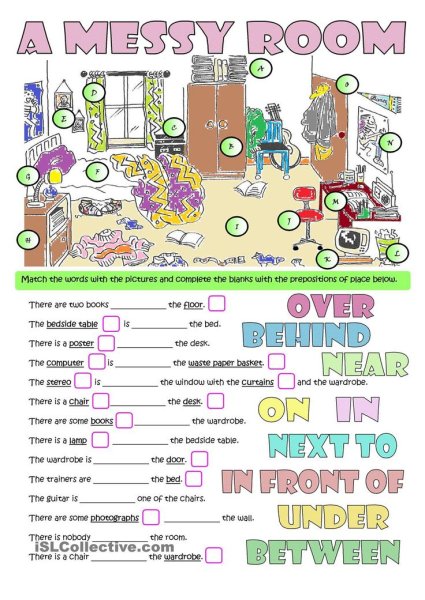 Предлоги в английском упражнения