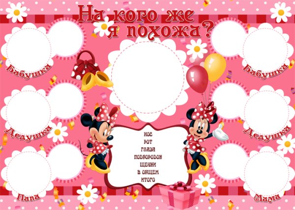 Плакат на день рождения девочке