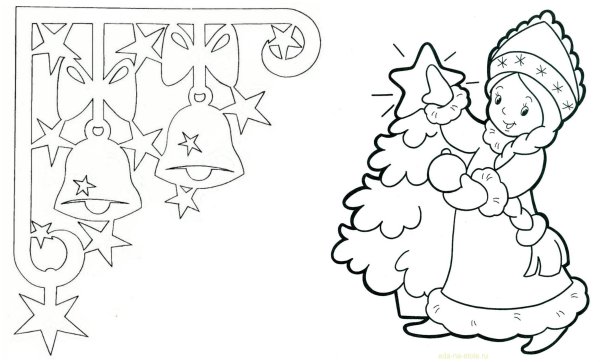 Трафарет "новогодний"