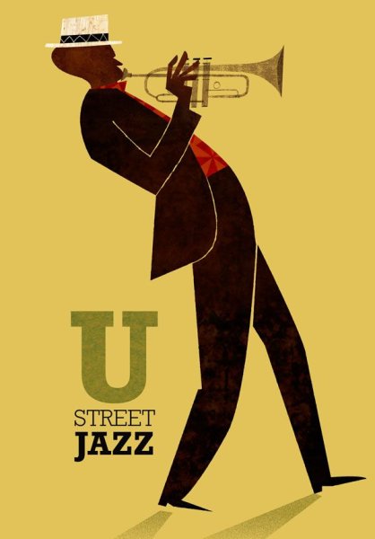 Плакат джаз