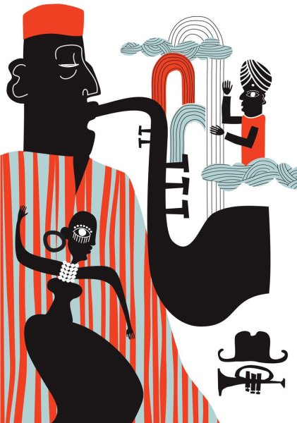Джаз иллюстрации