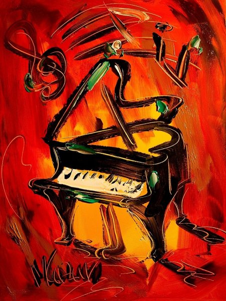Пианино живопись арт