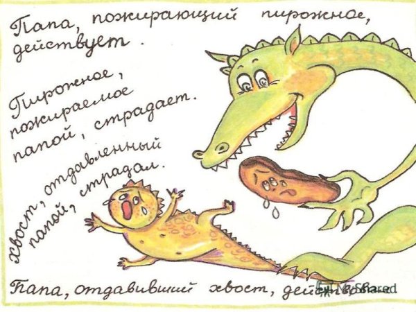 Причастие рисунок