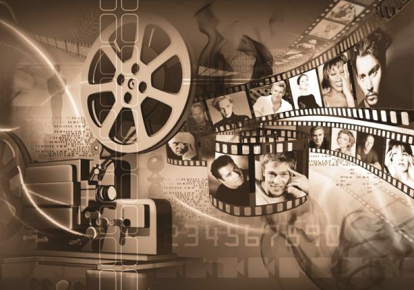 Кинопленка с кадрами из фильмов
