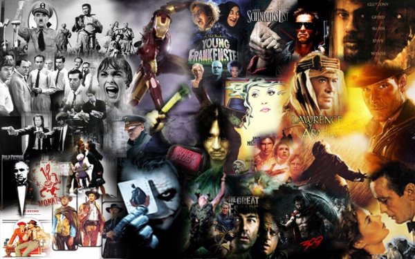 Коллаж из постеров фильмов