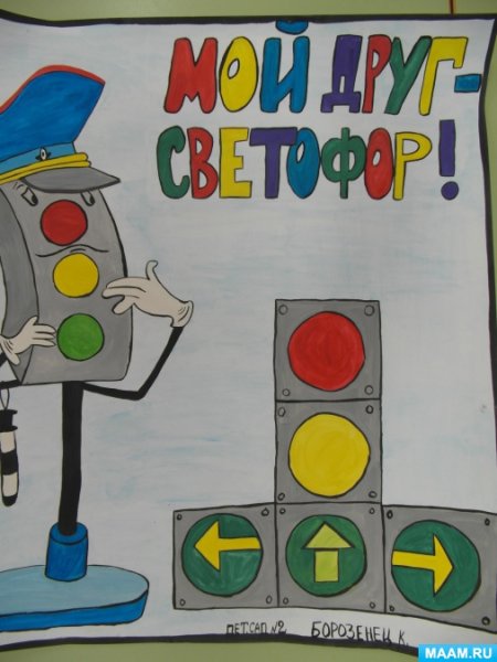 Рисунок ПДД В детский сад