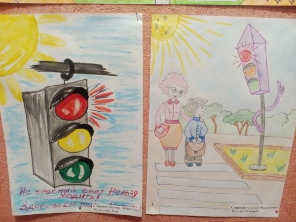 Рисунок на тему светофор