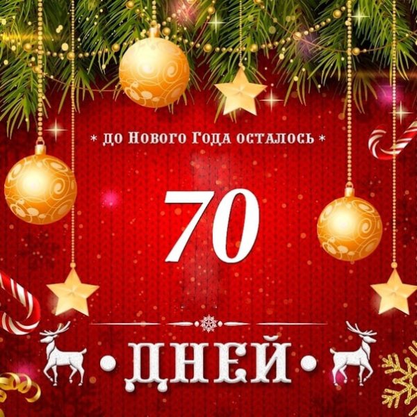До нового года осталось 70 дней