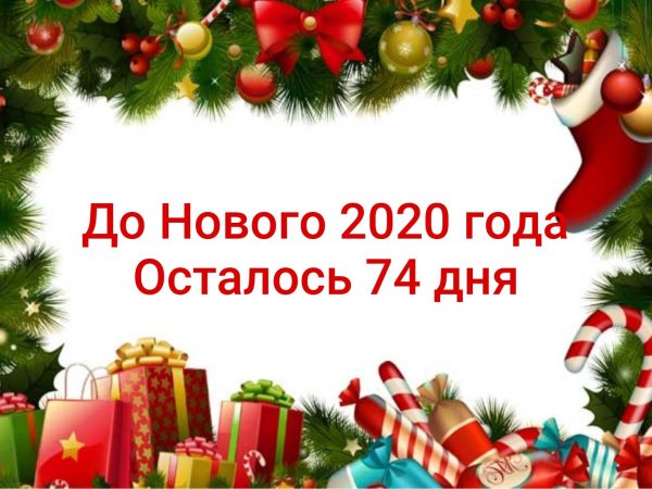 До нового 2020 года осталось