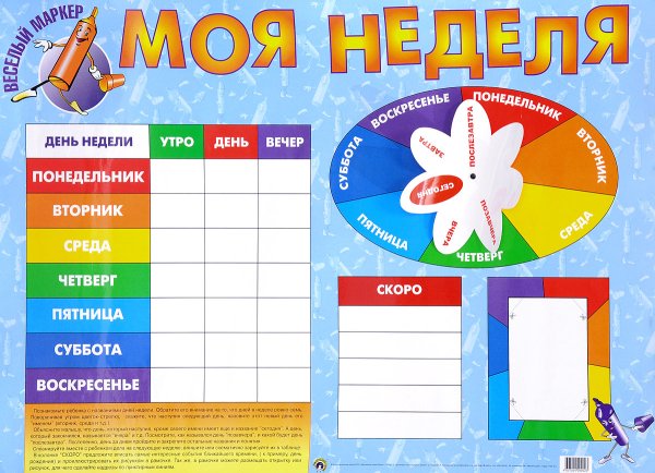 Дни недели для детей