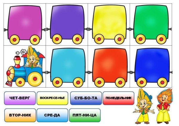 Дни недели для уголка природы в детском саду