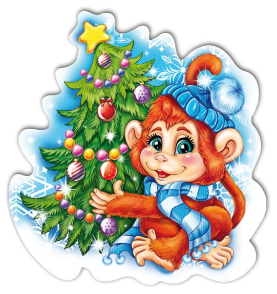 Новогодняя обезьянка