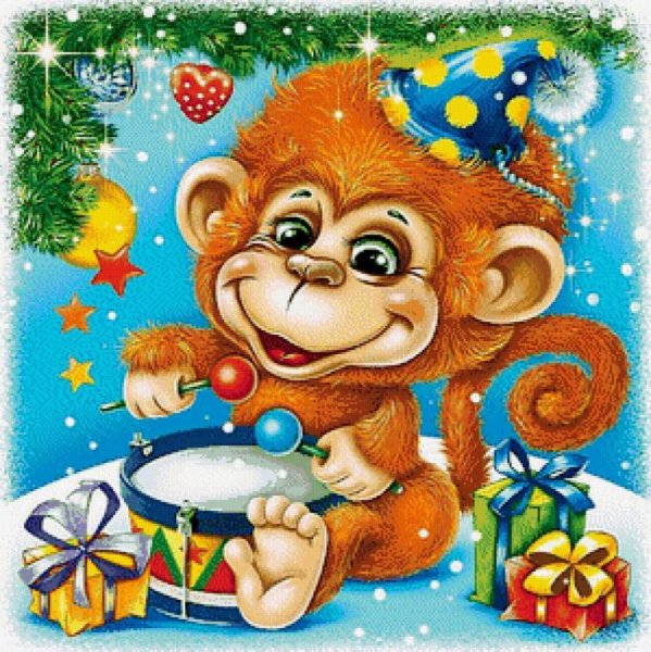 Новогодняя обезьяна