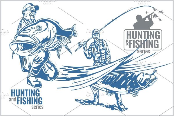 Векторные изображения охота и рыбалка