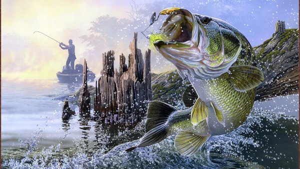 Ал Агнев картины с рыбами