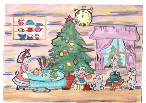 Новогодний рисунок и снова в сказку