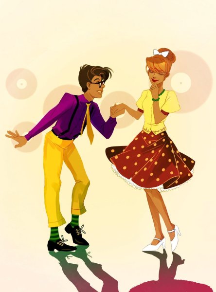 Стиляги иллюстрации