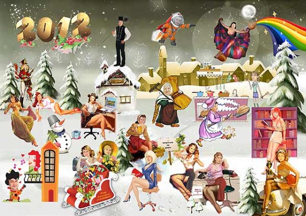 Креативная Новогодняя стенгазета