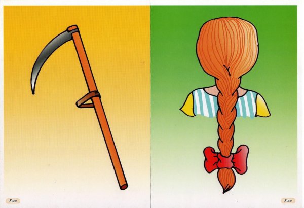 Омонимы к слову коса