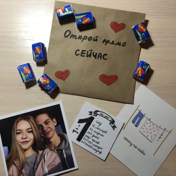 Подарок парню на годовщину отношений