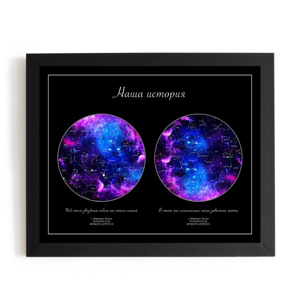 Карта звездного неба подарок