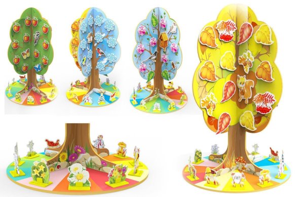 Дерево сезонов для детского сада