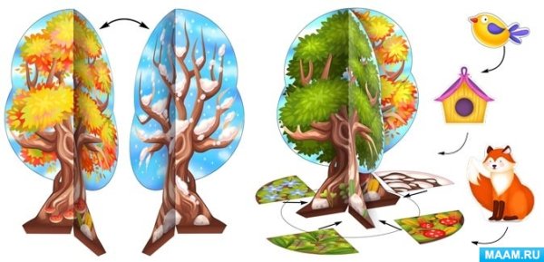 Сезонное дерево для детского сада
