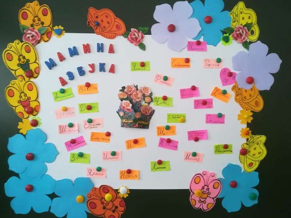 Поздравительный плакат для мамы