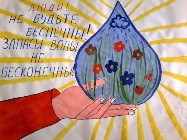 Плакат берегите воду 3 класс