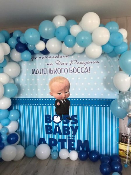 Плакат босс молокосос на день рождения