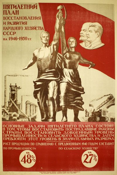 Плакаты 1945-1953 гг в СССР