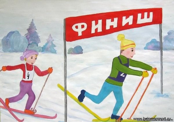 Зимние виды спорта рисунки для детей